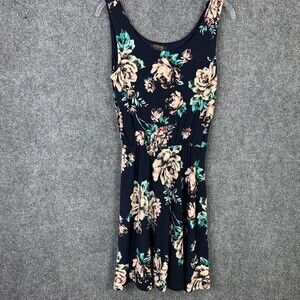 Renee C Fit & Flare Dress Women Small Stretch Floral Pull-on USA